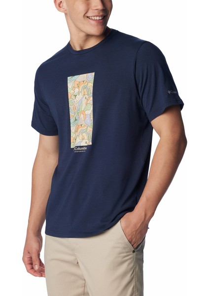 Men's Sun Trek Graphic Erkek Kısa Kollu T-Shirt indirimleri