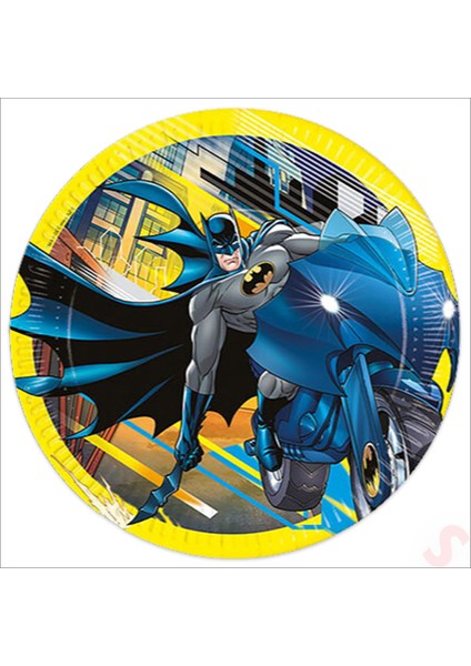 Batman Haydut Karton Tabak - 23CM x 8 Adet