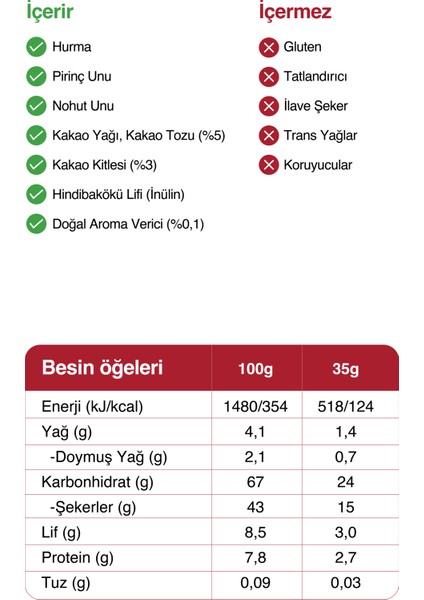 Meyve Bar - Duble Kakaolu 35G x 12 Adet