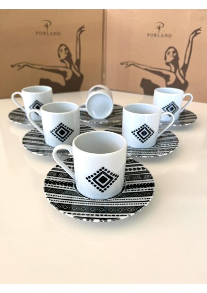 Elenco Vintage 6 Kişilik Kahve Takımı