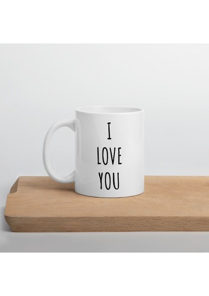Seni Seviyorum Kupa - Sevgililer Günü Kupa - Ingilizce Kız Arkadaşa Sevgililer Günü si modelleri