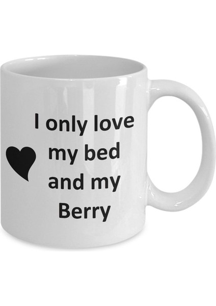 Berry Lover Kupa - Kedi Köpek Kuş Evcil Hayvan Adı - Love My Berry Adı Kahve Ingilizce Kupa fiyatları