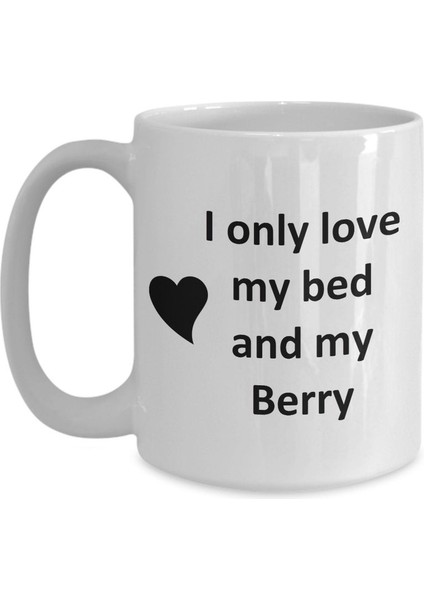 Berry Lover Kupa - Kedi Köpek Kuş Evcil Hayvan Adı - Love My Berry Adı Kahve Ingilizce Kupa modelleri