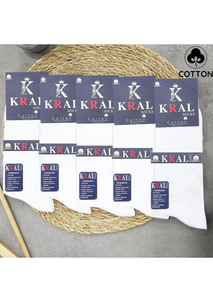 Kral Socks 5 Adet Yazlık Penye Erkek Orta Uzun Çorap Parfümlü