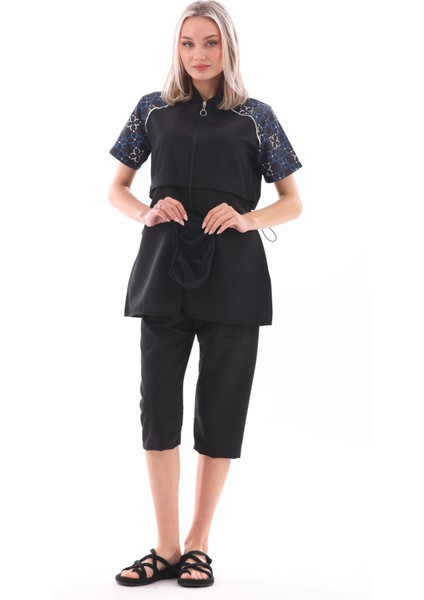 Paraşüt Yarı Kapalı Tesettür Mayo Hera 2408 Siyah fiyatları