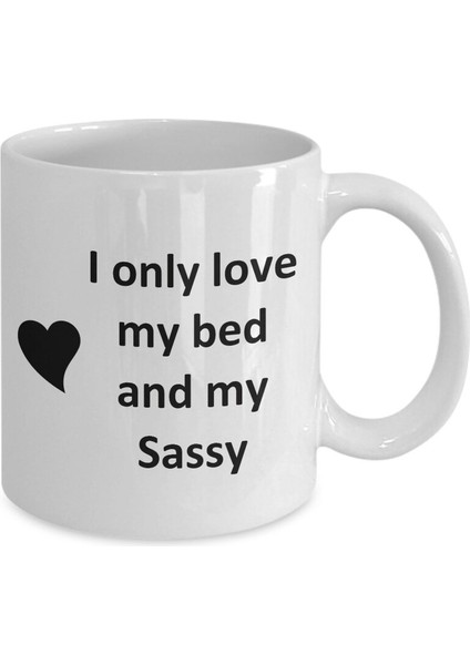 Sassy Lover Kupa - Kedi Köpek Kuş Evcil Hayvan Adı - Love My Sassy Adım - Ingilizce Kupa fiyatları