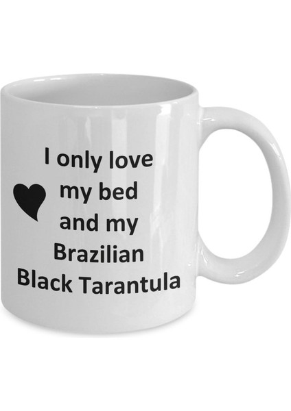 Brezilya Siyah Tarantula Lover Kupa - Spider Pet - Love My Brazil Black- Ingilizce Kupa fiyatları