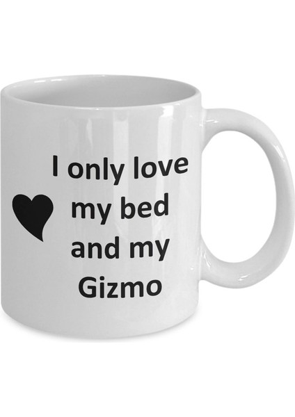 Gizmo Lover Kupa - Kedi Köpek Kuş Evcil Hayvan Adı - Love My Gizmo Adı Kahve - Ingilizce Kupa fiyatları