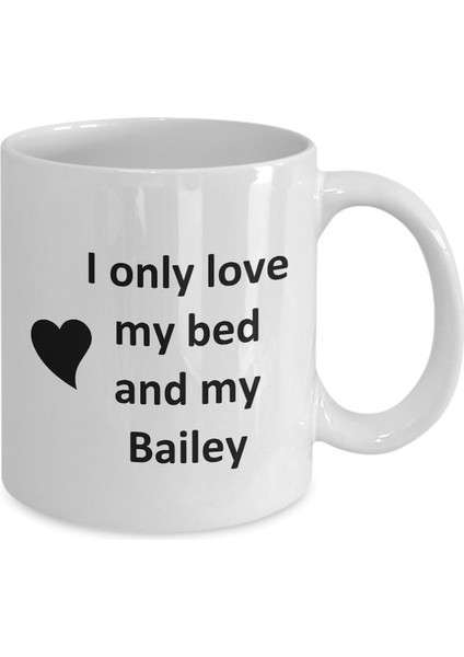 Bailey Lover Kupa - Kedi Köpek Kuş Evcil Hayvan Adı - Love My Bailey Adı - Ingilizce Kupa fiyatları