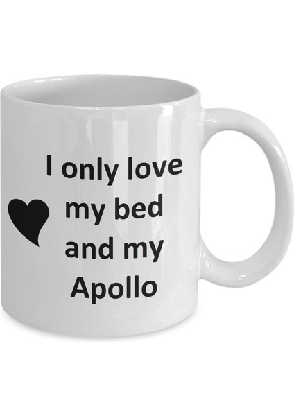 Apollo Lover Kupa - Kedi Köpek Kuş Evcil Hayvan Adı - Love My Apollo Adı Kahve Ingilizce Kupa fiyatları