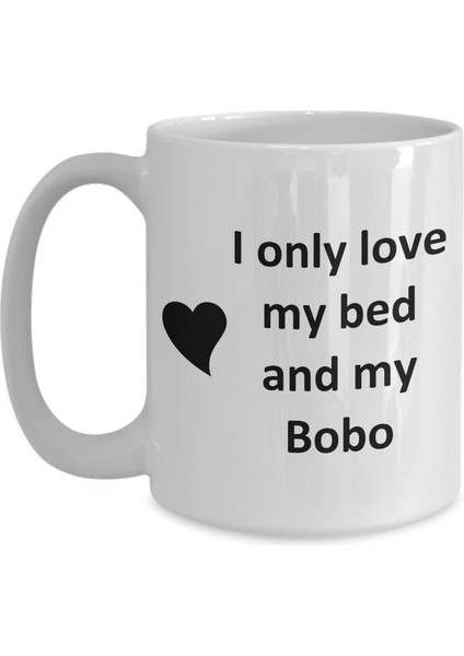 Bobo Lover Kupa - Kedi Köpek Kuş Evcil Hayvan Adı - Love My Bobo Adım Kahve - Ingilizce Kupa modelleri