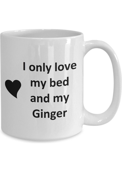 Zencefil Sevgili Kupa - Kedi Köpek Kuş Evcil Hayvan Adı - Aşkım Zencefil Adı - Ingilizce Kupa