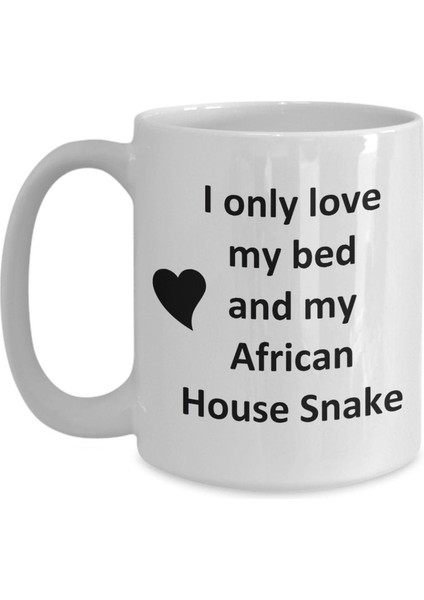 Afrika Evi Yılan Sevgilisi Kupa - Yılan - Sürüngen Evcil Hayvan - Love My African Ingilizce Kupa modelleri