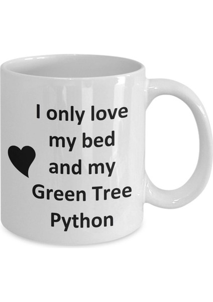 Green Tree Python Lover Kupa - Yılan - Sürüngen Evcil Hayvan - Love My Green Tree Ingilizce Kupa