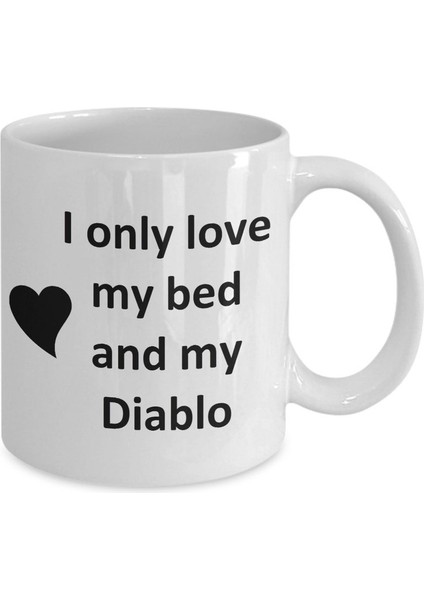 Diablo Lover Kupa - Kedi Köpek Kuş Evcil Hayvan Adı - Love My Diablo Adı - Ingilizce Kupa fiyatları