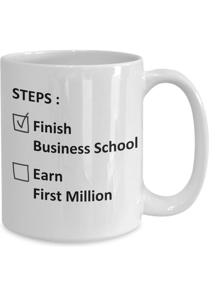 Komik Işletme Okulu Mezuniyet Kupa - Mba Öğrenci Lisansüstü Mezuniyet Fikir Coff- Ingilizce Kupa