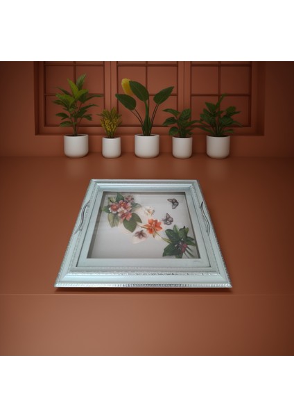 3D Rölyef Nişan Tepsisi