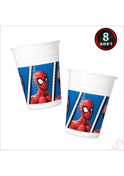 Spiderman Crime Fighter Plastik Bardak - 8 Adet fiyatları