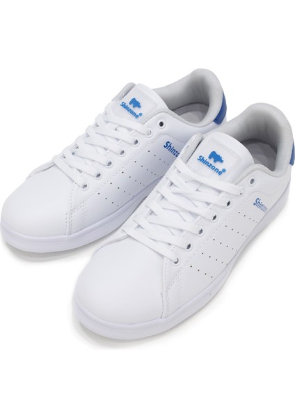 Erkek Sneakers Bağcıklı Beyaz Saks Spor Ayakkabı