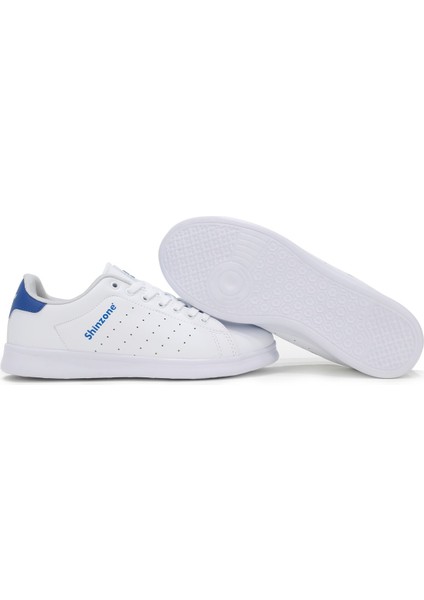 Erkek Sneakers Bağcıklı Beyaz Saks Spor Ayakkabı indirimleri