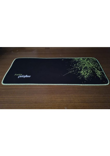 Sge Teknoloji Razer 70X30 cm Fosforlu Ipli Speed Kaymaz Taban Dikişli Oyuncu Gaming Mouse Pad