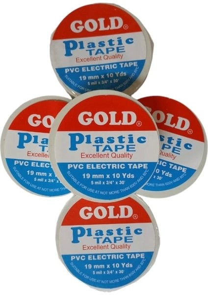 Pıcafıx Gold Elektrik Bantı (19 mm * 10 Yds) Beyaz ( 5 Adet )