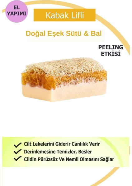 Doğal Kabak Lifli Keçi Sütü & Pirinç Sabun 130 gr