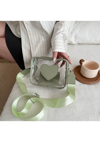 2024 Bahar Yeni Moda Japon Sevimli Küçük Çanta Kadın Trendy Kontrast Renk Jöle Çanta Batı Girly Crossbody Çanta (Yurt Dışından) fırsatları