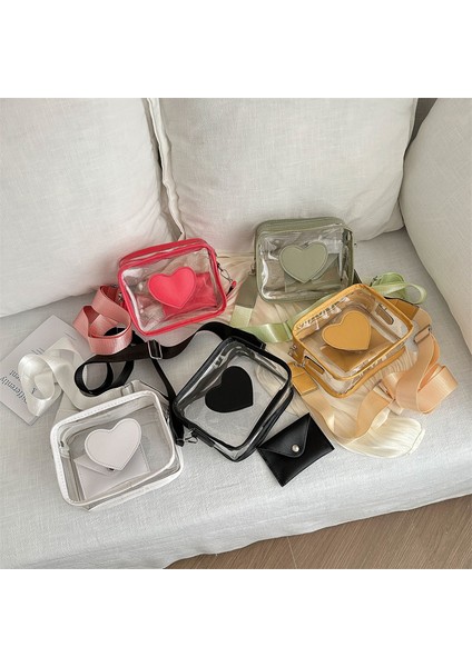 2024 Bahar Yeni Moda Japon Sevimli Küçük Çanta Kadın Trendy Kontrast Renk Jöle Çanta Batı Girly Crossbody Çanta (Yurt Dışından) indirimleri