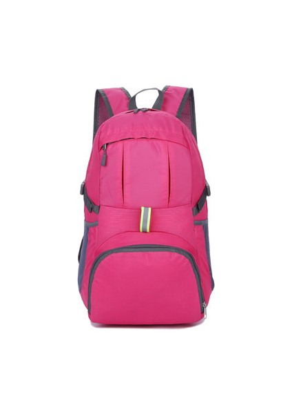 Büyük Kapasiteli Açık Katlanır Çanta Seyahat Sırt Çantası Dağcılık Çantası Katlanabilir Sırt Çantası Deri Çanta (Yurt Dışından)