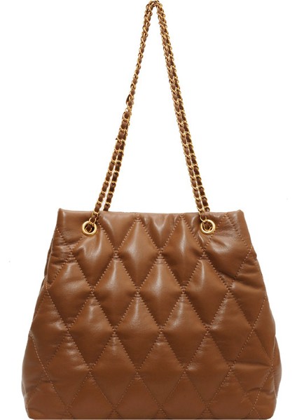 Popüler Üst Düzey Eşkenar Dörtgen Nakış Zinciri Tek Omuz Crossbody Çanta Kadın Çantası 2023 Sonbahar ve Kış Yeni Basit Koltuk Altı Çantası (Yurt Dışından)