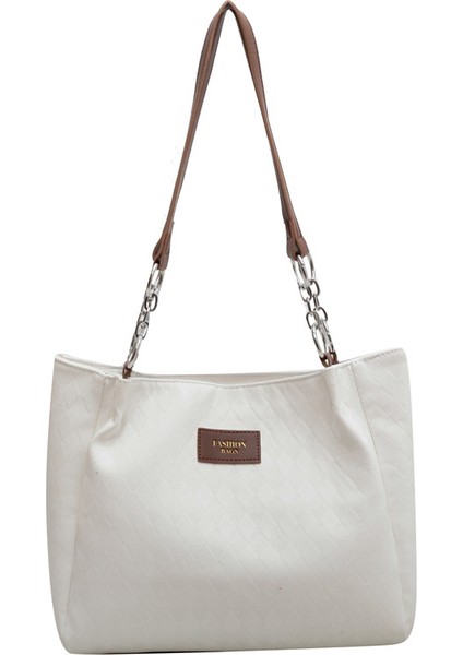 Kadınlar Için Çantalar 2024 Yeni Bahar Üst Düzey Niş Moda Banliyö Çantası Çok Yönlü Omuz Büyük Kapasiteli Tote Çanta (Yurt Dışından)