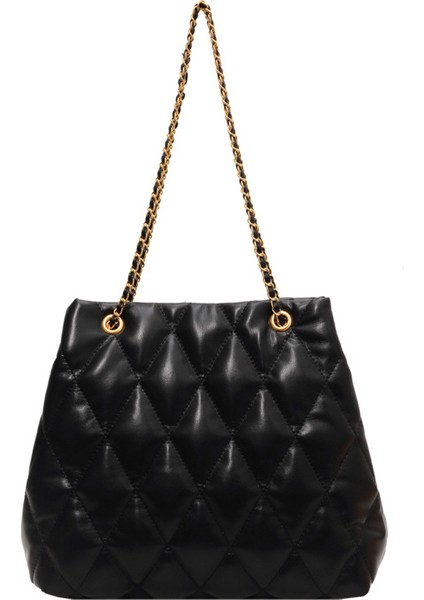 Popüler Üst Düzey Eşkenar Dörtgen Nakış Zinciri Tek Omuz Crossbody Çanta Kadın Çantası 2023 Sonbahar ve Kış Yeni Basit Koltuk Altı Çantası (Yurt Dışından)