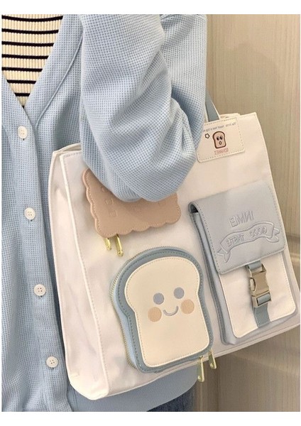 Tost Çantası, Derse Işe Gidiş-Iş Çantası, Sevimli Kız Gibi Çapraz Çanta, Büyük Kapasiteli Çanta, Işe Gidip Gelirken Omuz Çantası (Yurt Dışından)