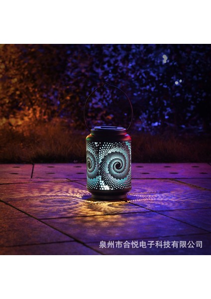 Avrupa Tarzı 3D Salyangoz Gece Lambası Demir Salyangoz Şekli Güneş Şarjı Açık Projeksiyon Dekoratif El Sanatları Lamba (Yurt Dışından)