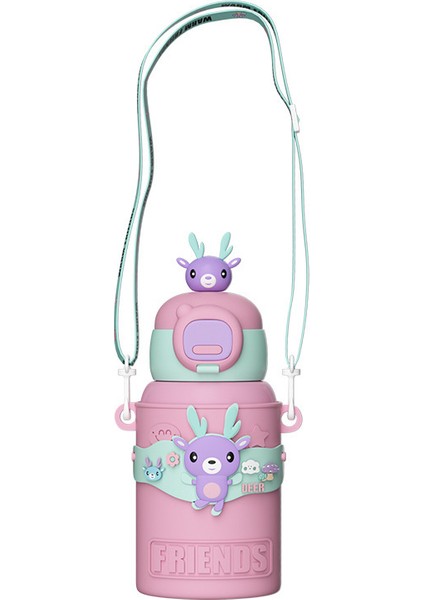 Güzel Görünümlü ve Sevimli Karikatür Su Bardağı ile Yalıtımlı Bardak (Yurt Dışından)