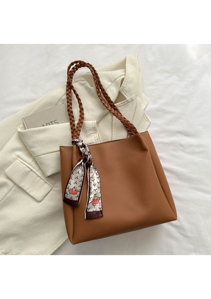 Kadınlar Için Büyük Kapasiteli Çanta 2024 Yeni Niş Tek Omuz Büyük Çanta Üst Düzey Doku Sınıfı Işe Gidip Gelme Çantası (Yurt Dışından)