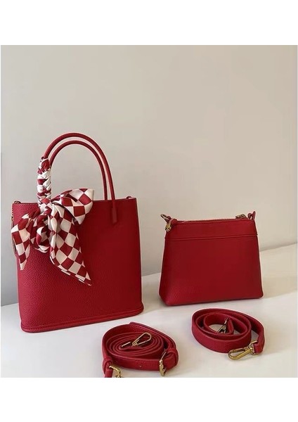 Kadınlar Için Düğün Çantası Kırmızı Düğün Çantası Gelin 2024 Yeni Niş Üst Düzey Büyük Kapasiteli Düğün Çantası (Yurt Dışından)