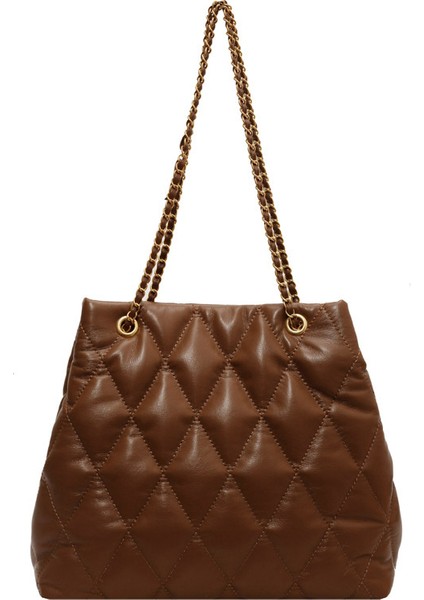 Popüler Üst Düzey Eşkenar Dörtgen Nakış Zinciri Tek Omuz Crossbody Çanta Kadın Çantası 2023 Sonbahar ve Kış Yeni Basit Koltuk Altı Çantası (Yurt Dışından)