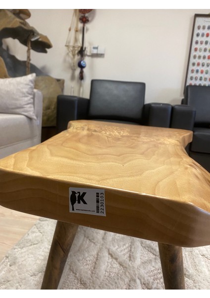 2230103 Ceviz El Yapımı Kütük Orta Sehpa 95X53