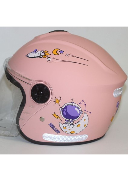 Yeni Ulusal Standart Çocuk Kask Akülü Araba Elektrikli Araba Erkek ve Kız Bebek Kış Her Mevsim Için Sıcak ve Sevimli Yarım Kask (Yurt Dışından)
