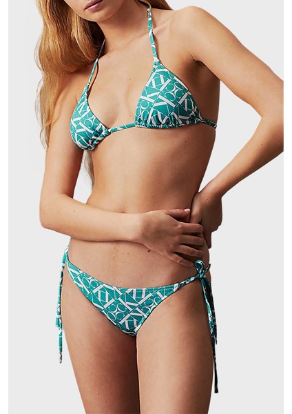 Logolu Üçgen Bikini Üstü KW0KW024830G1 Kadın Bikini Üstü KW0KW02483 0g1