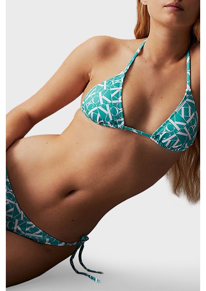 Logolu Üçgen Bikini Üstü KW0KW024830G1 Kadın Bikini Üstü KW0KW02483 0g1 fırsatları