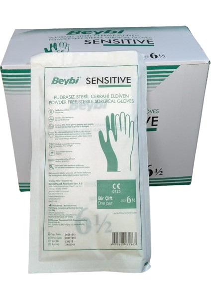Sensitive Pudrasız Steril Cerrahi Eldiven (50çift)