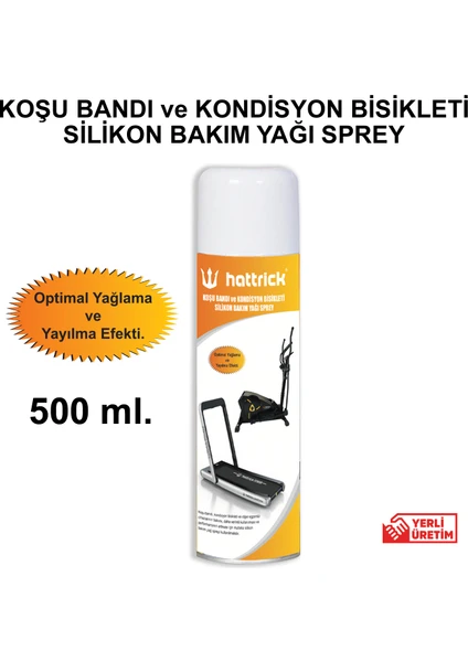 Koşu Bandı ve Kondisyon Bisikleti Silikon Bakım Yağı Sprey 500ML