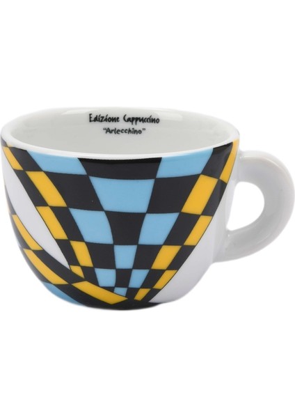 Edex Arlecchino Porselen Cappuccino Fincan ve Tabak Takımı - 190 ml