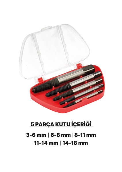 Ters Kılavuz Seti 5 Parça ERA39570
