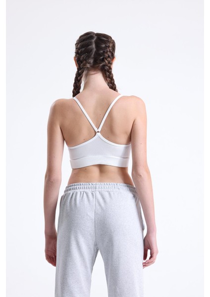Fitilli İnce Askılı Şekillendirici Spor Sütyeni | Beyaz fiyatları