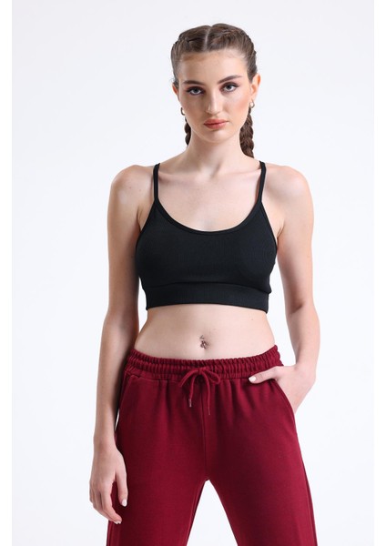 Fitilli Ince Askılı Şekillendirici Spor Sütyeni, Sporcu Bustiyer| B.k.m
