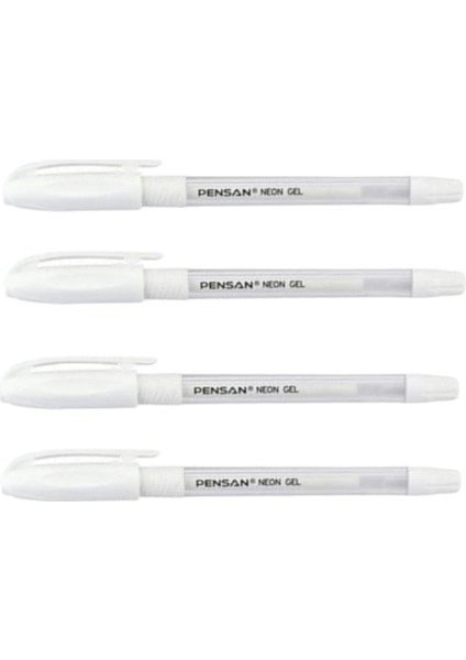 Neon Jel Kalem Beyaz 1 mm 4 Adet